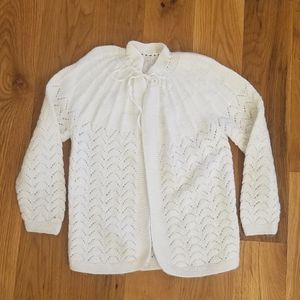 Vintage 70s handmade Boho open cardigan sweater